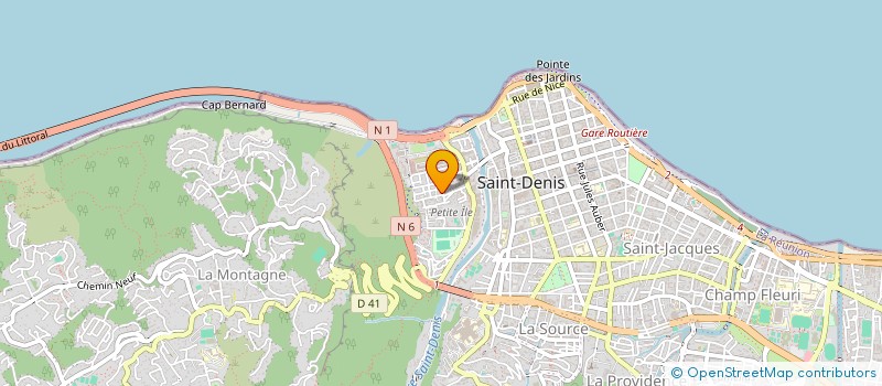 localisation de l'entreprise MADAME MAURICIANE HAMILCARO à SAINT-DENIS