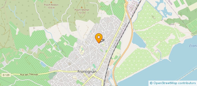 localisation de l'entreprise MADAME MAURIN GONTHIER à FRONTIGNAN