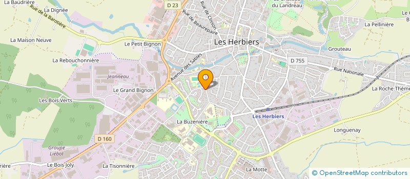 localisation de l'entreprise MADAME MAURINE DEVARIEUX à LES HERBIERS