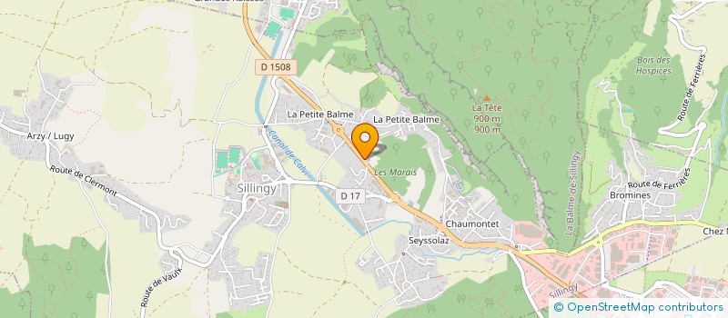 localisation de l'entreprise MADAME MAURINE FALCONNET  LA BALME-DE-SILLINGY