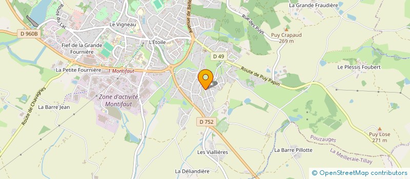 localisation de l'entreprise MADAME MAURINE GRELET  POUZAUGES