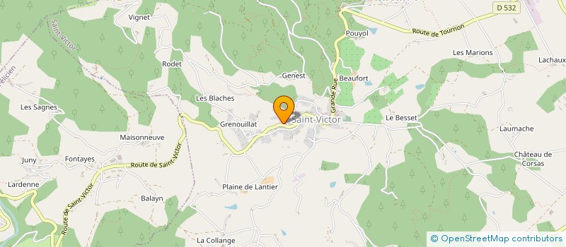 localisation de l'entreprise MADAME MAURINE LAFFONT  SAINT-VICTOR