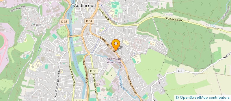 localisation de l'entreprise MADAME MAURINE LEGRAND  AUDINCOURT