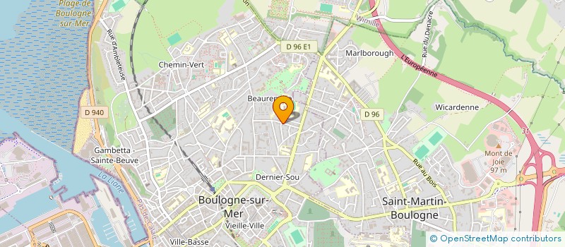 localisation de l'entreprise MADAME MAURINE MENANT à BOULOGNE-SUR-MER