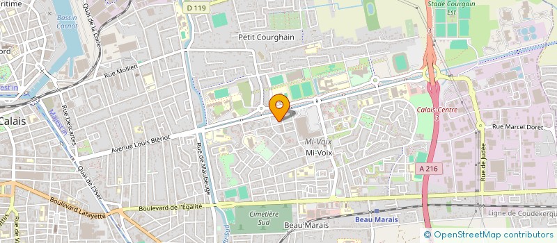 localisation de l'entreprise MADAME MAURINE PECKHAM  CALAIS