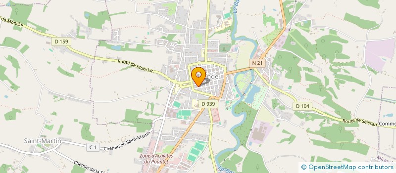 localisation de l'entreprise MADAME MAURINE ROUSSEL à MIRANDE