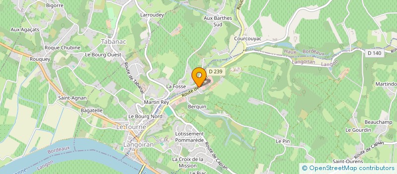 localisation de l'entreprise MADAME MAURINE SENEE  LANGOIRAN