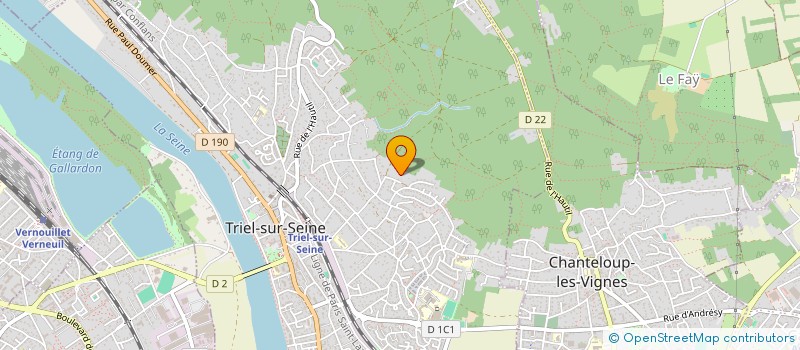 localisation de l'entreprise MADAME MAURINE SERPEREAU  TRIEL-SUR-SEINE