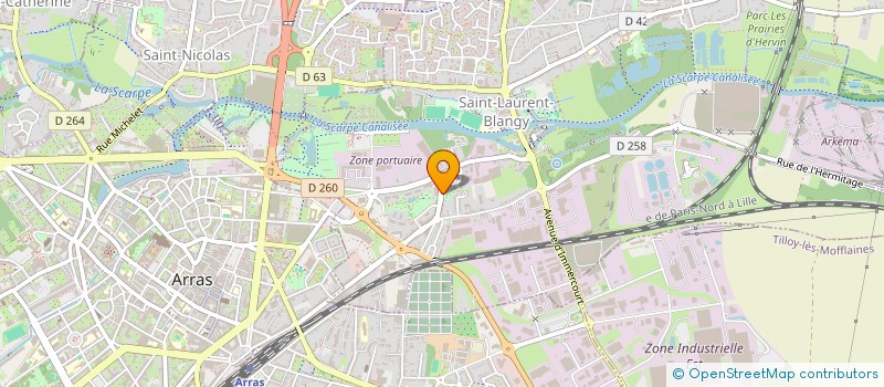 localisation de l'entreprise MADAME MAURINE VARASSE  SAINT-LAURENT-BLANGY