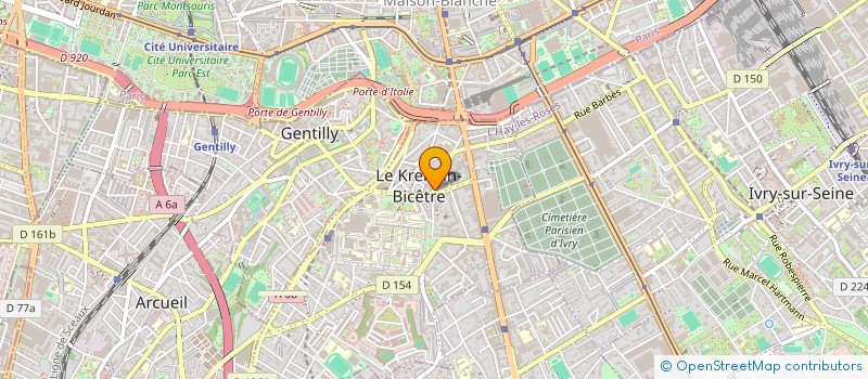 localisation de l'entreprise MADAME MAXENCE BERTIN  LE KREMLIN-BICETRE