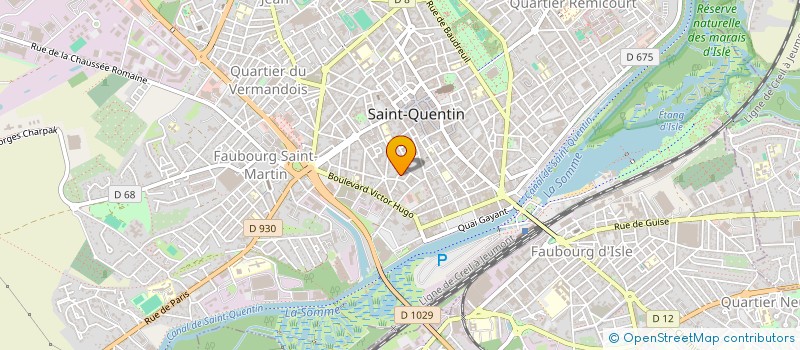 localisation de l'entreprise MADAME MAXENCE STASZEZAK à SAINT-QUENTIN