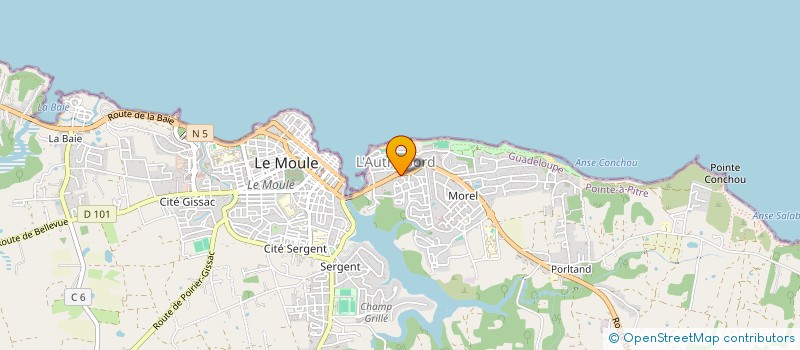 localisation de l'entreprise MADAME MAXETTE CUSTOS à LE MOULE