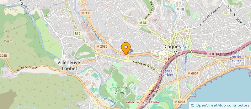 localisation de l'entreprise MADAME MAXIME-AMELIE AUDION à CAGNES-SUR-MER