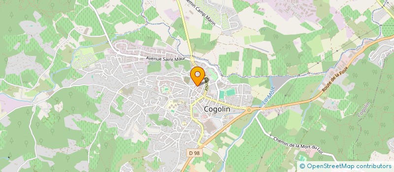 localisation de l'entreprise MADAME MAXIME DEBARD  COGOLIN