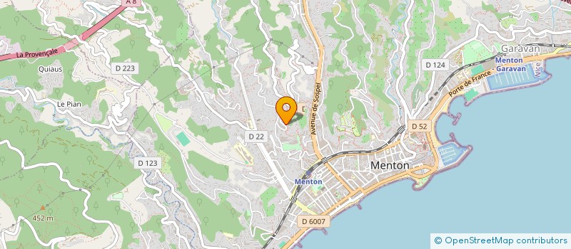 localisation de l'entreprise MADAME MAXIMILIENNE ACQUARONE  MENTON