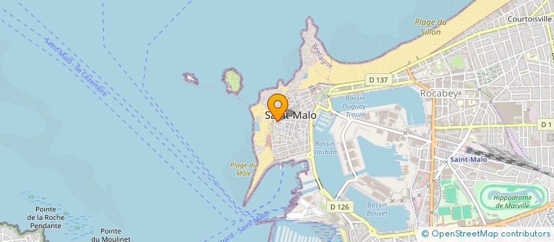 localisation de l'entreprise MADAME MAXINE WHARTON  SAINT-MALO