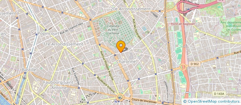 localisation de l'entreprise MADAME MAY CHABENE à PARIS