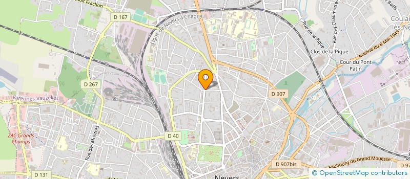localisation de l'entreprise MADAME MAY KHALIFE BALLOUT à NEVERS