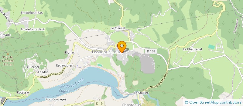 localisation de l'entreprise MADAME MAY-KOU LY-LEUREGANS  LISSAC-SUR-COUZE