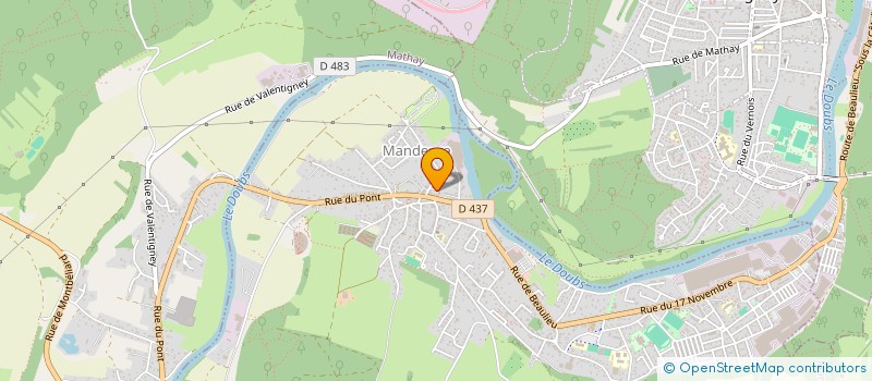 localisation de l'entreprise MADAME MAY-LINE PARISOT  MANDEURE