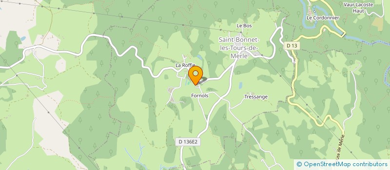 localisation de l'entreprise MADAME MAY VAZQUEZ  SAINT-BONNET-LES-TOURS-DE-MERLE