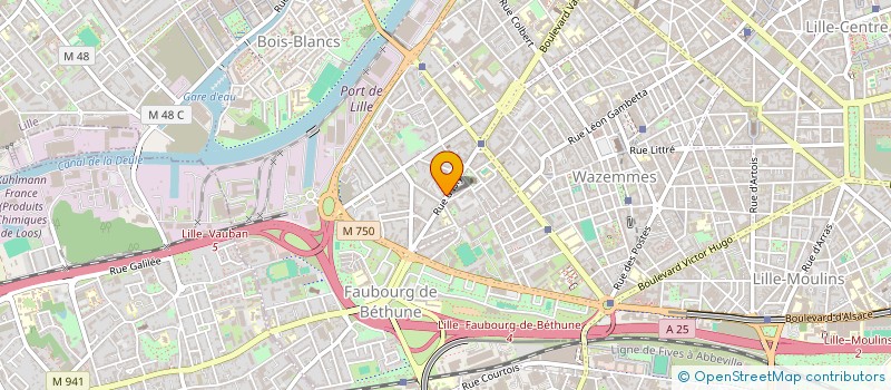 localisation de l'entreprise MADAME MAYA BELIN à LILLE