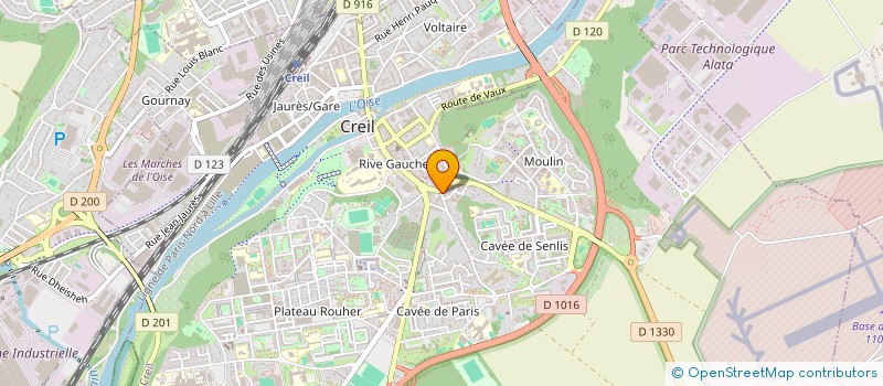 localisation de l'entreprise MADAME MAYA CAMARA  CREIL