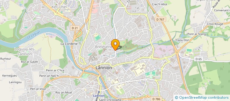 localisation de l'entreprise MADAME MAYA CARPENTIER  LANNION