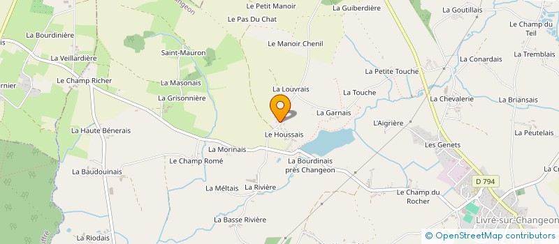 localisation de l'entreprise MADAME MAYA GERVAIS  LIVRE-SUR-CHANGEON