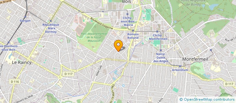 localisation de l'entreprise MADAME MAYA HILLER à CLICHY-SOUS-BOIS