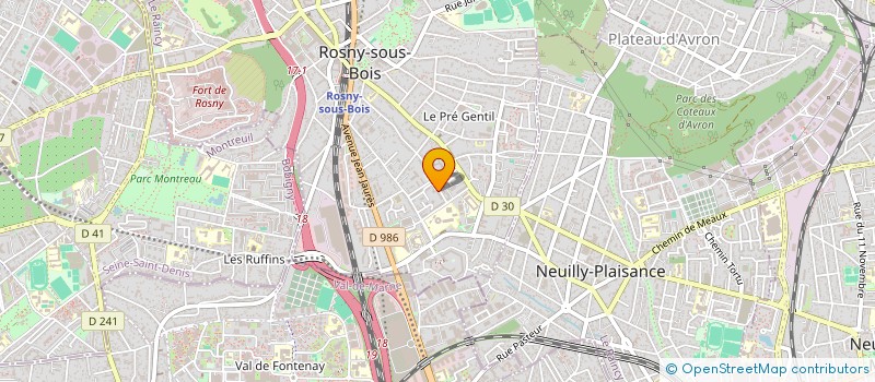 localisation de l'entreprise MADAME MAYA NYDIAYE  ROSNY-SOUS-BOIS