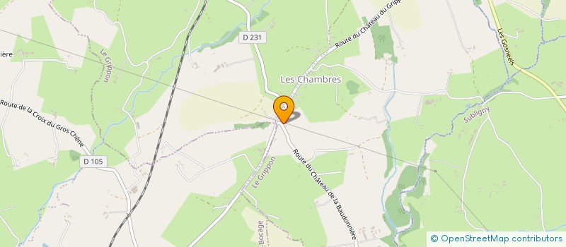 localisation de l'entreprise MADAME MAYALENE LONGUET DE LA GIRAUDIERE  LE GRIPPON