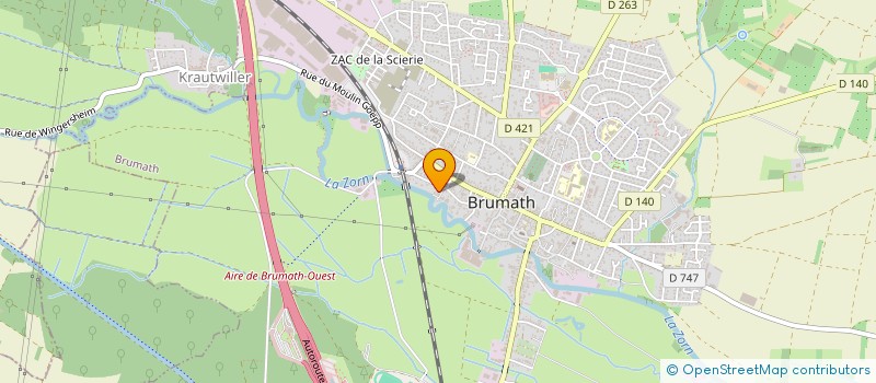 localisation de l'entreprise MADAME MAYAMBA HENRIQUE  BRUMATH