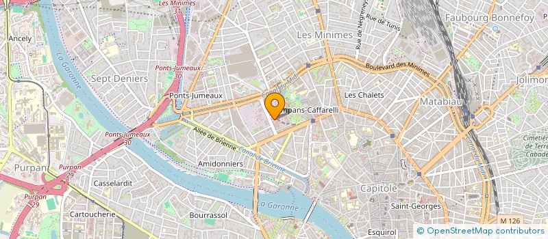 localisation de l'entreprise MADAME MAYBELINE LUCIANI  TOULOUSE