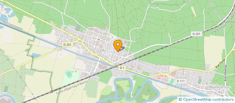 localisation de l'entreprise MADAME MAYE PEDRONO  AY-CHAMPAGNE