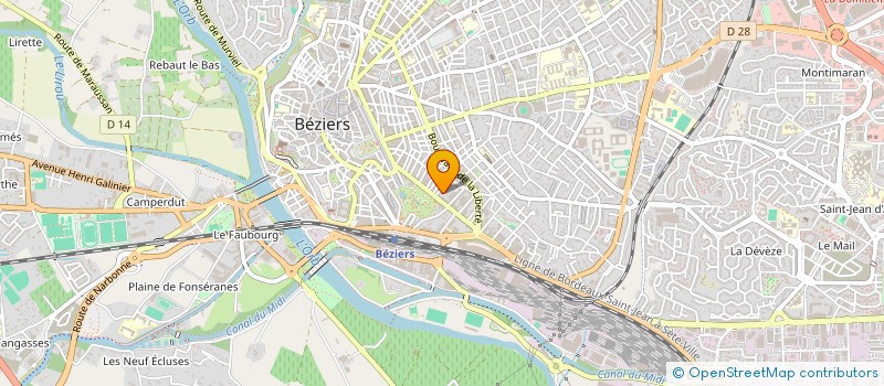 localisation de l'entreprise MADAME MAYLI BERGER à BEZIERS