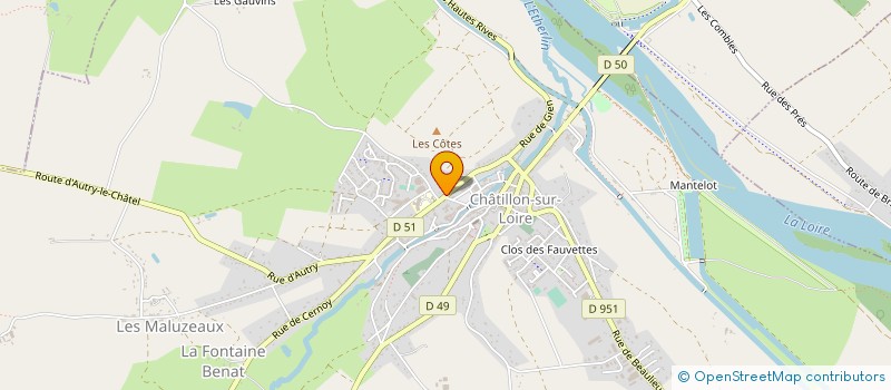 localisation de l'entreprise MADAME MAYLINE JOURDAIN à CHATILLON-SUR-LOIRE