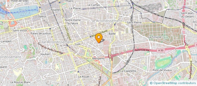 localisation de l'entreprise MADAME MAYLINE PHIBEL  MARSEILLE