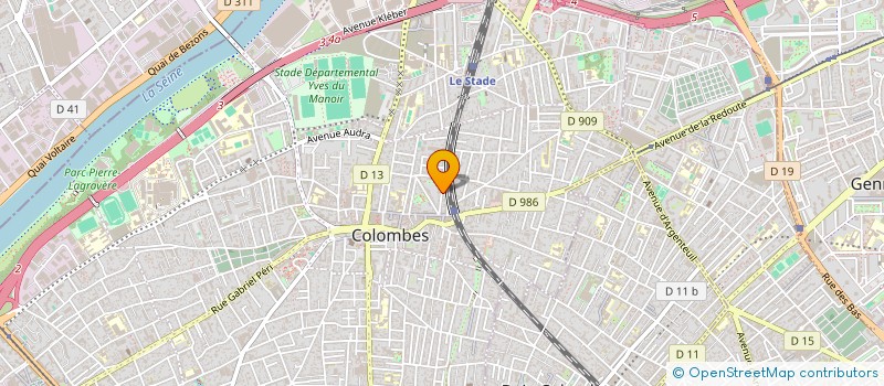 localisation de l'entreprise MADAME MAYLIS AUDEMARD D'ALANCON à COLOMBES