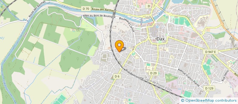 localisation de l'entreprise MADAME MAYLIS DEVAUX  DAX