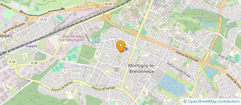 localisation de l'entreprise MADAME MAYLIS GUILLIER à MONTIGNY-LE-BRETONNEUX