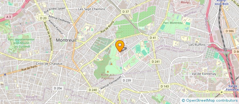 localisation de l'entreprise MADAME MAYLIS IRLES  MONTREUIL