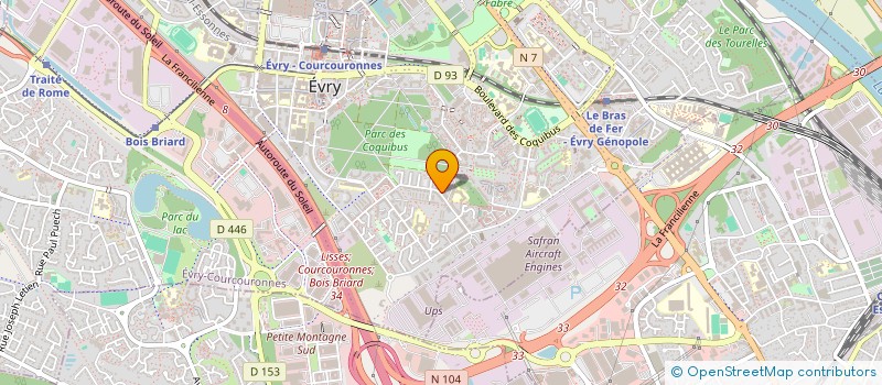 localisation de l'entreprise MADAME MAYLIS MAISONNAVE COUTEROU  EVRY-COURCOURONNES