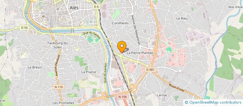 localisation de l'entreprise MADAME MAYLIS TANGUY  ALES