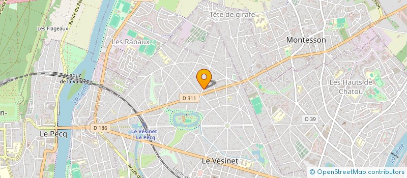 localisation de l'entreprise MADAME MAYLIS TOUMI  LE VESINET