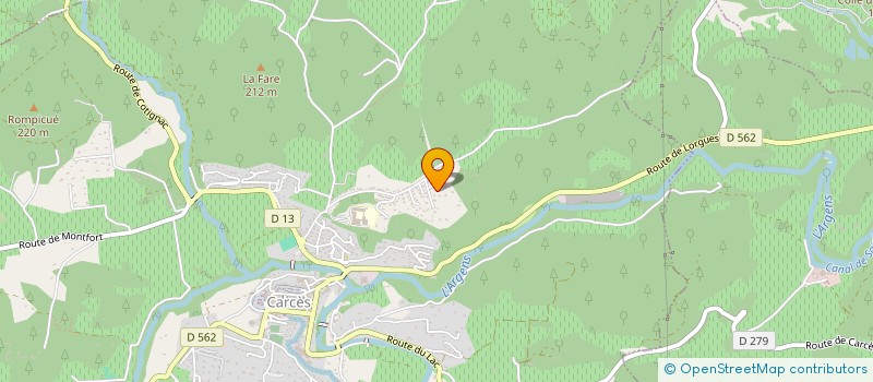 localisation de l'entreprise MADAME MAYLISS CANGIOLONI  LORGUES