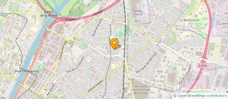 localisation de l'entreprise MADAME MAYMOUNA AGGOUN  ANGERS