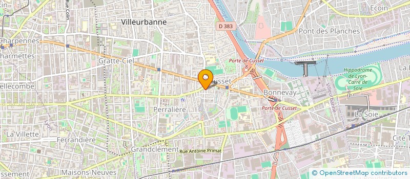 localisation de l'entreprise MADAME MAYRINE VIDON  VILLEURBANNE