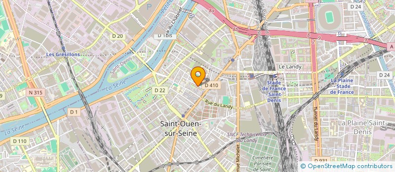 localisation de l'entreprise MADAME MAYSA BRIGUI à SAINT-OUEN-SUR-SEINE