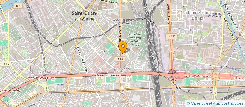 localisation de l'entreprise MADAME MAYSSANE BEN REJEB à SAINT-OUEN-SUR-SEINE
